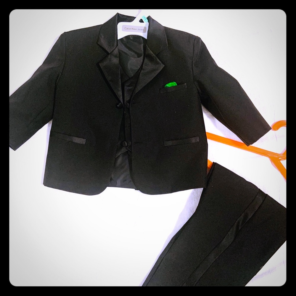 Little man black suit